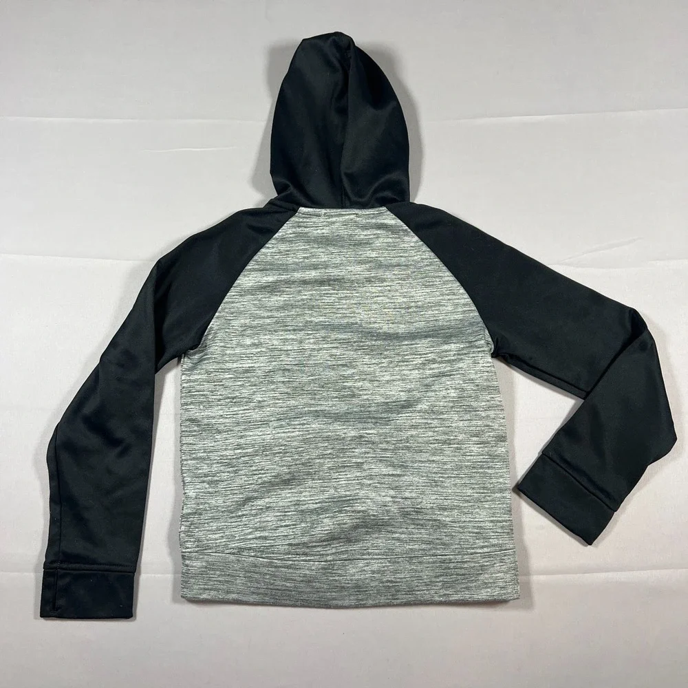 Nike Therma Fit Outfit Set Kids Medium Black Gray Swoosh Logo Kangaroo‎ Pockets